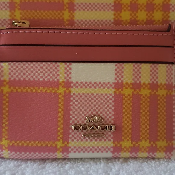 CoachNWT 3 Piece Set Garden Plaid